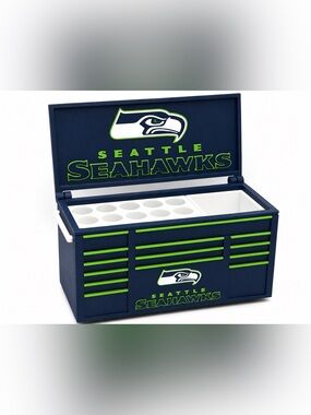 Seattle Seahawks Mini Toolbox Pen And Trinket Holder Desk Top Organizer